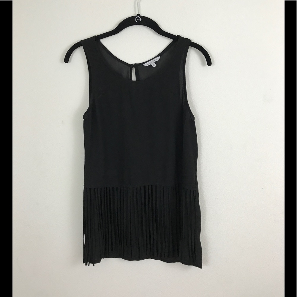 Naked Zebra sheer blank tank top